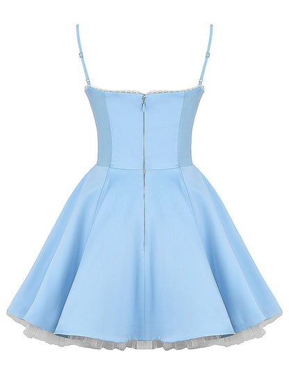 Cinderella Blue Tulle Mini Dress