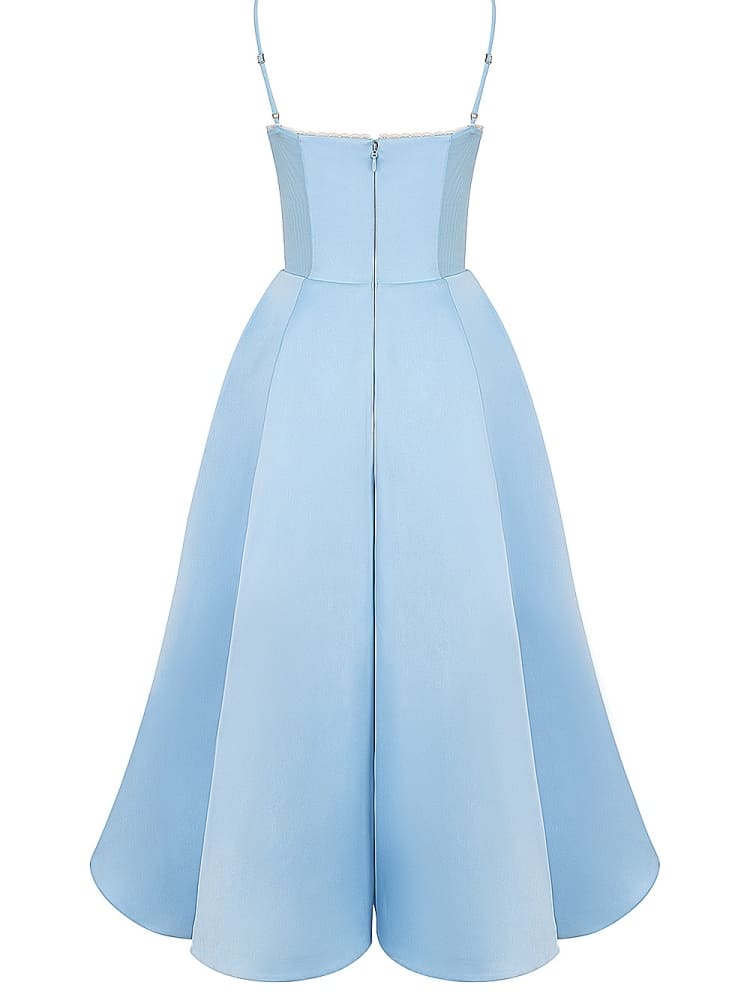 Abito midi in tulle blu Cenerentola