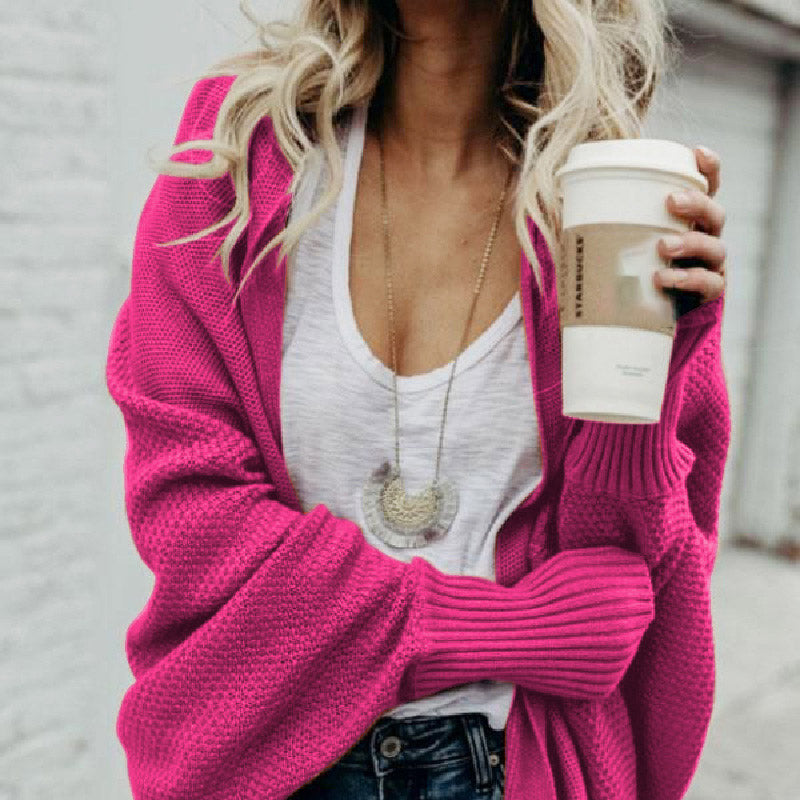 💕WOMEN'S BATWING CABLE KNITTED SLOUCHY OVERSIZED CARDIGAN SWEATER