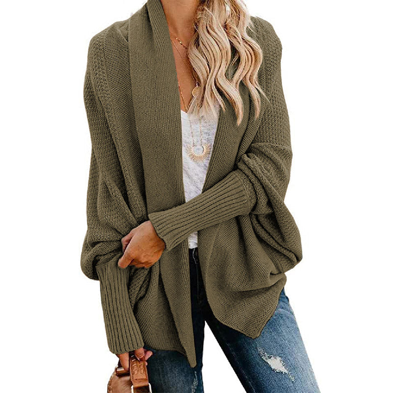 💕WOMEN'S BATWING CABLE KNITTED SLOUCHY OVERSIZED CARDIGAN SWEATER