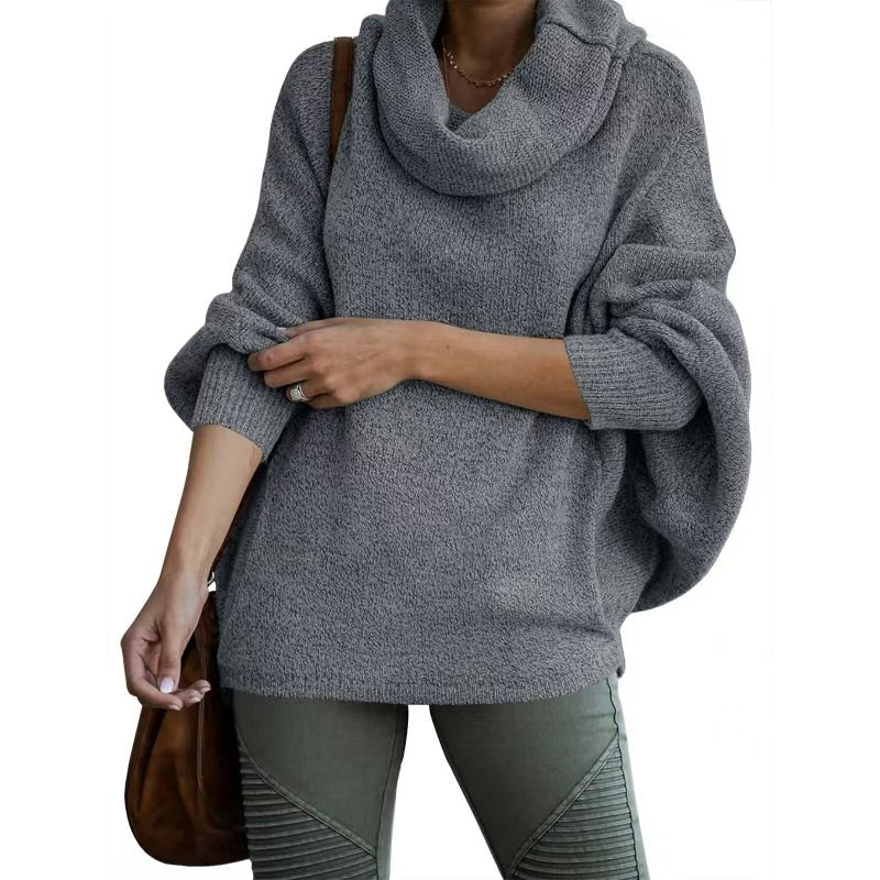 💕Women's Batwing Cowl Neck Sweater with Pocket