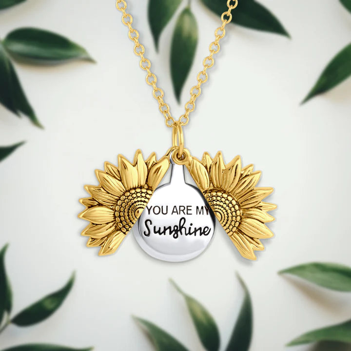 🎁REGALO Omaggio🎉Collana Girasole "You Are My Sunshine".