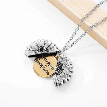 🎁REGALO Omaggio🎉Collana Girasole "You Are My Sunshine".