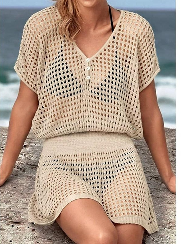 Γυναικεία μαγιό Cover Up Monokini Normal μαγιό κομμένα μονόχρωμα καλοκαιρινά μαγιό